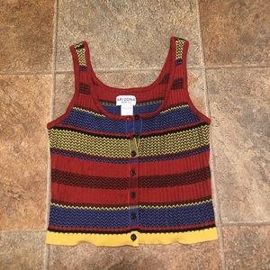 Forever 21 red, yellow, and blue tank top